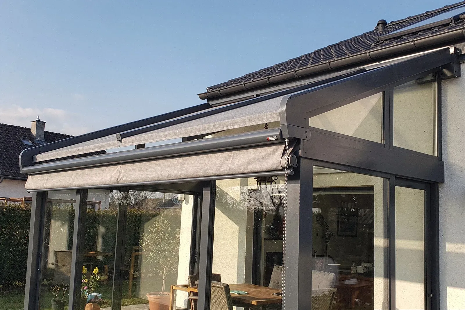 Sonnenschutz außen am Wohnwintergarten in Hildesheim